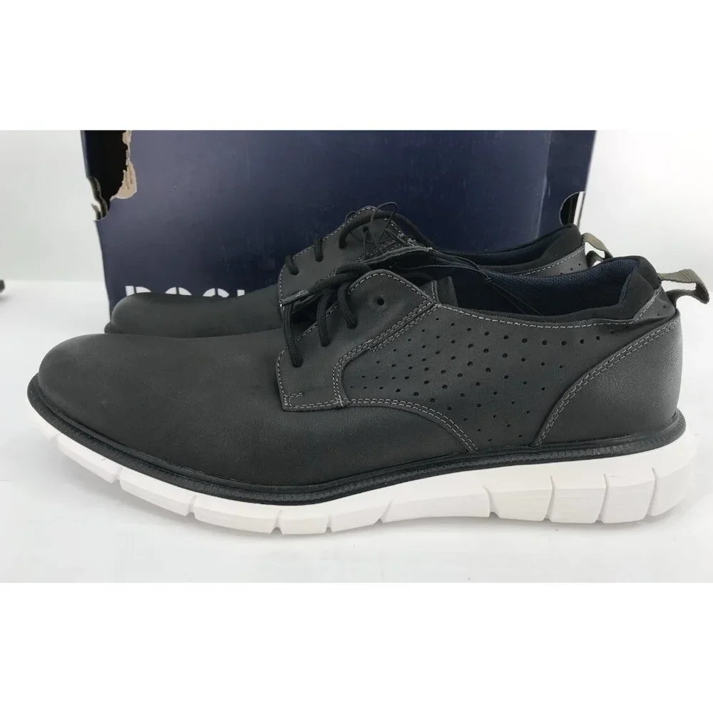 Dockers Shoes Mens Size 10.5 Frontera 24 Black‎ Faux Leather Lace Up